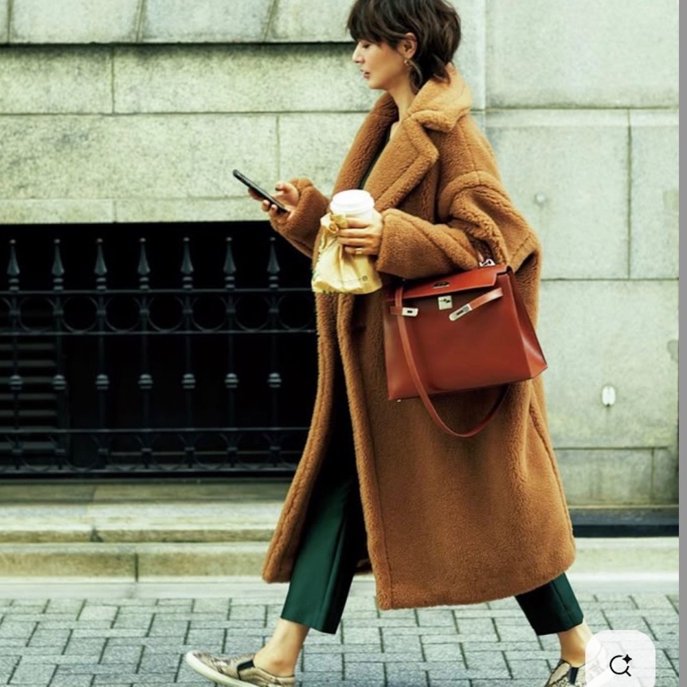 Max Mara Alpaca Wool Teddy Coat Size XS color SAND